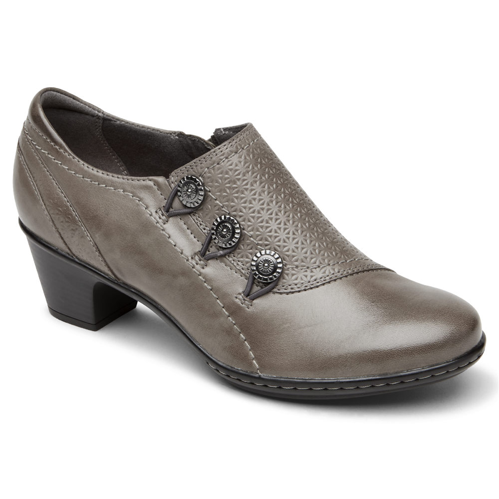 Rockport Singapore Womens Wedges - Cobb Hill Kailyn High Vamp Grey - SA9468132